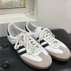 Adidas Samba White and Black Sneakers